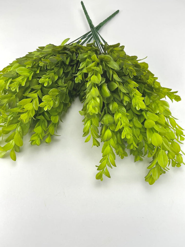 Artificial, green, boxwood bush x 2 bushes - Greenery Marketgreenery43351