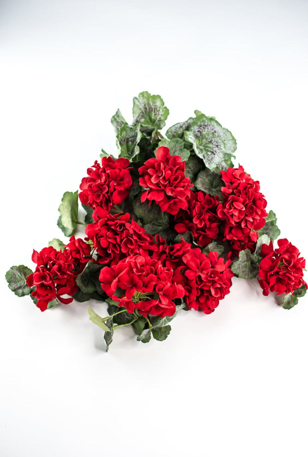 Artificial, hanging Red Geranium, large bush - Greenery Marketartificial flowersMTF21533 RED