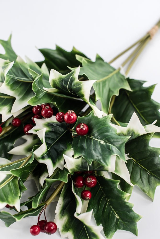 Artificial holly and red berries bundle - Greenery MarketgreeneryXF635 - VAR