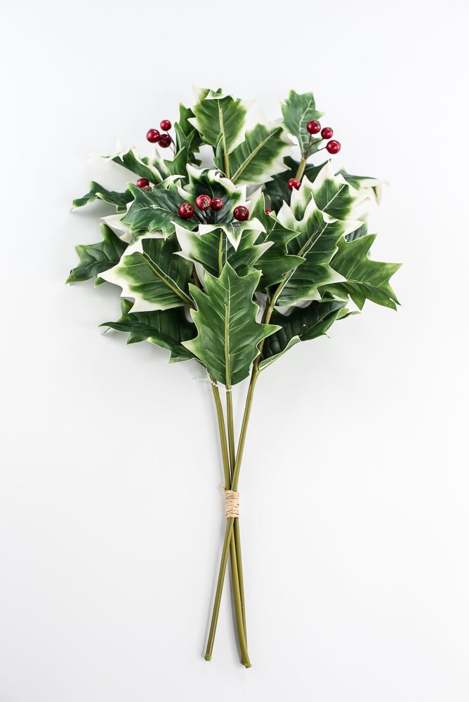 Artificial holly and red berries bundle - Greenery MarketgreeneryXF635 - VAR