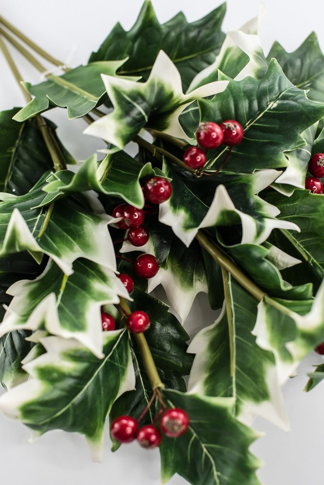 Artificial holly and red berries bundle - Greenery MarketgreeneryXF635 - VAR