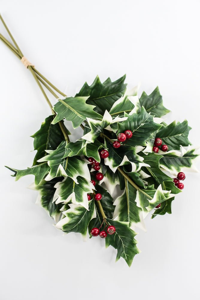 Artificial holly and red berries bundle - Greenery MarketgreeneryXF635 - VAR