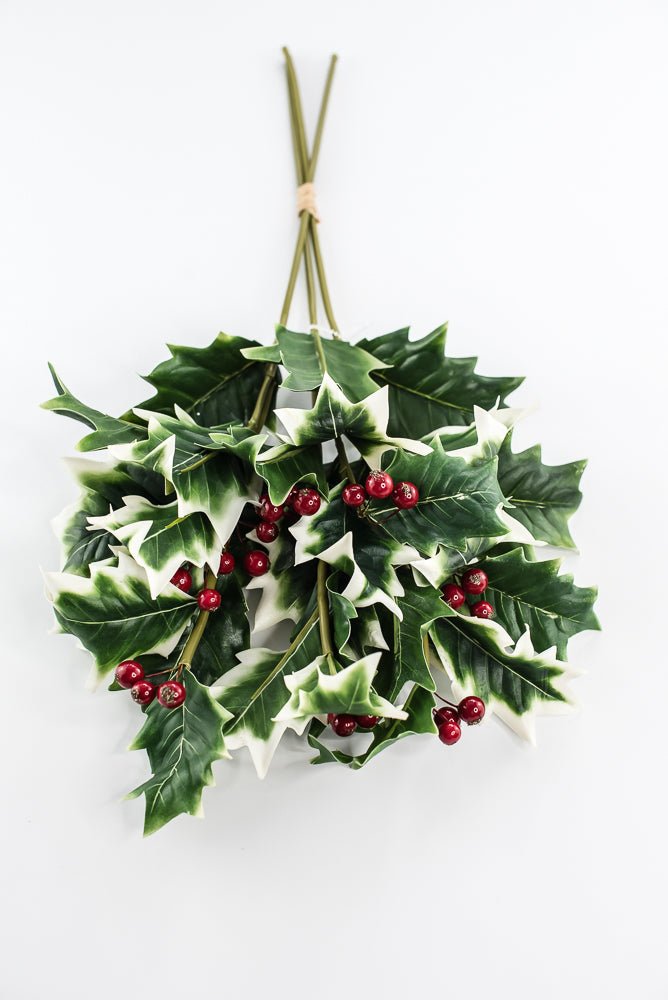 Artificial holly and red berries bundle - Greenery MarketgreeneryXF635 - VAR