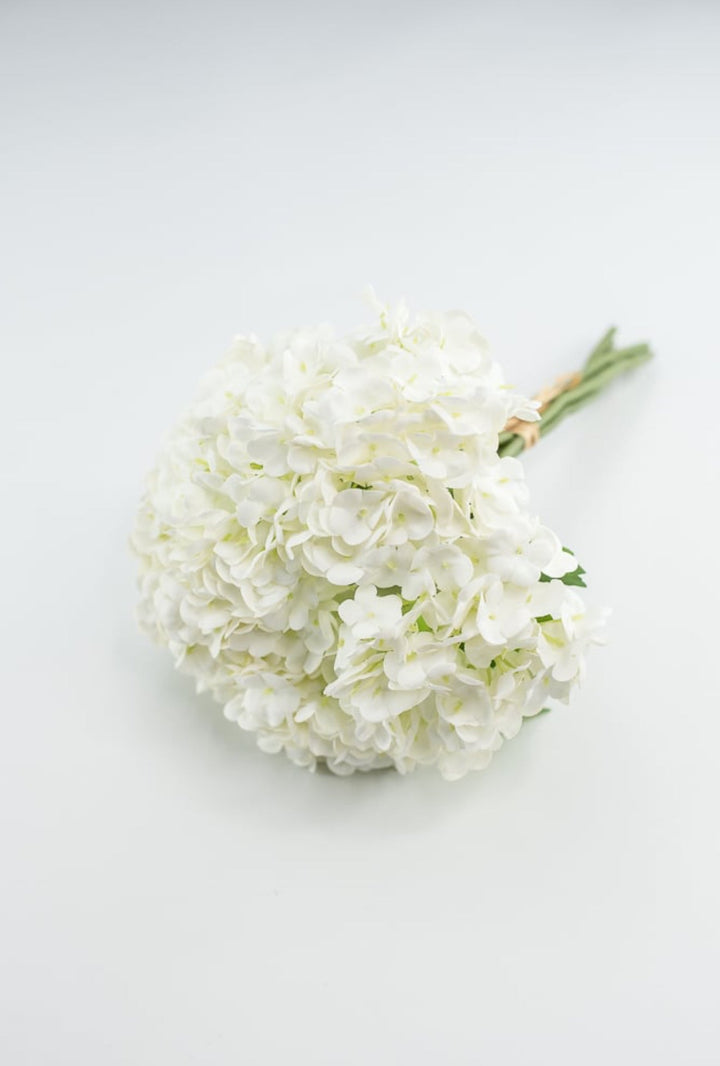 Artificial Hydrangea Flower Bundle - white - Greenery Market5614 - W