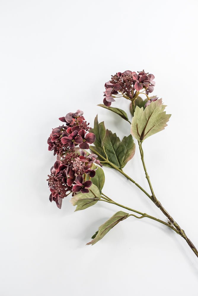 Artificial Hydrangeas Spray - Mauve Wine - Greenery Market6377 - MER