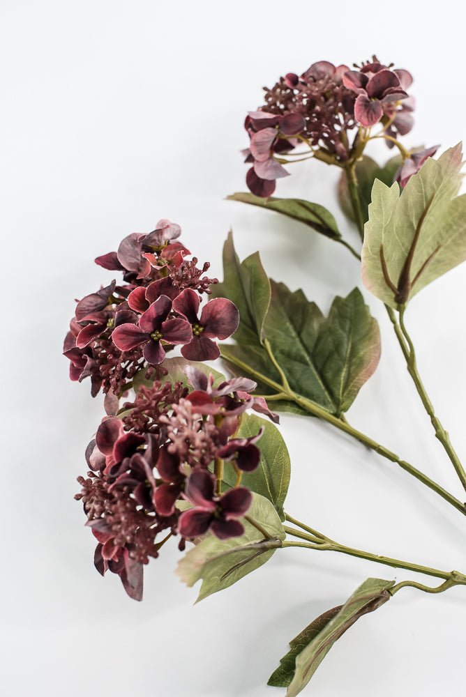 Artificial Hydrangeas Spray - Mauve Wine - Greenery Market6377 - MER