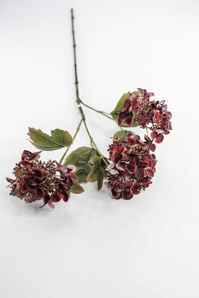 Artificial Hydrangeas Spray - Mauve Wine - Greenery Market6377 - MER