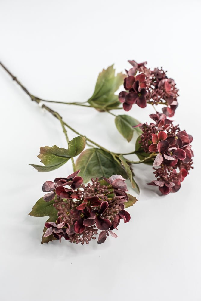Artificial Hydrangeas Spray - Mauve Wine - Greenery Market6377 - MER