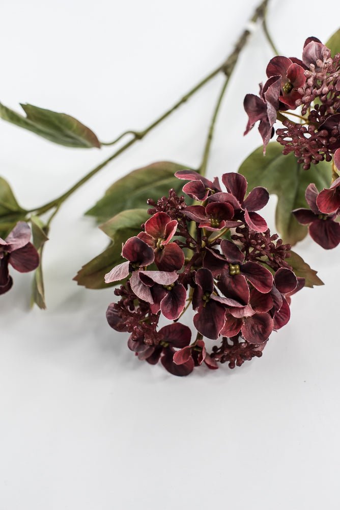 Artificial Hydrangeas Spray - Mauve Wine - Greenery Market6377 - MER