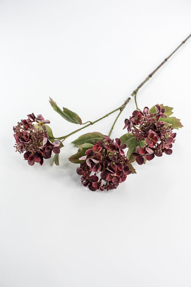 Artificial Hydrangeas Spray - Mauve Wine - Greenery Market6377 - MER