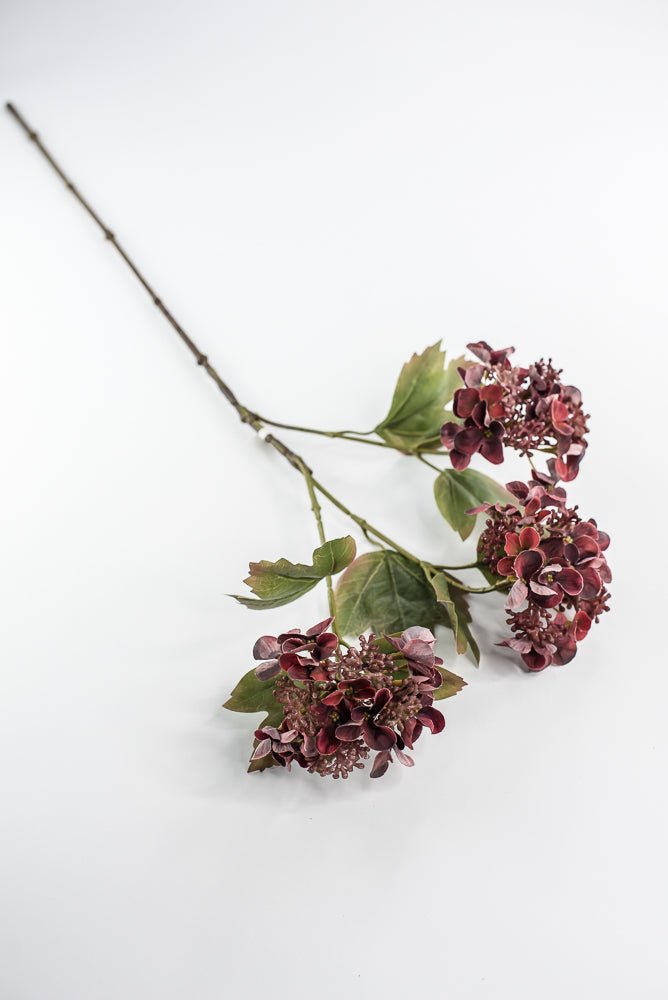 Artificial Hydrangeas Spray - Mauve Wine - Greenery Market6377 - MER