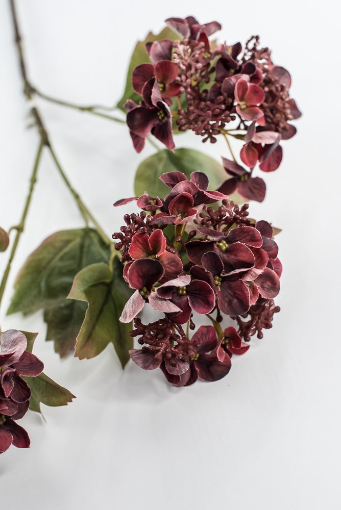 Artificial Hydrangeas Spray - Mauve Wine - Greenery Market6377 - MER