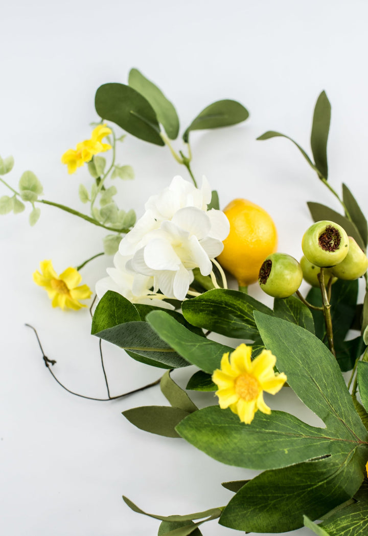 Artificial Lemon and flower spray with mixed greenery - Greenery MarketArtificial Flora64892