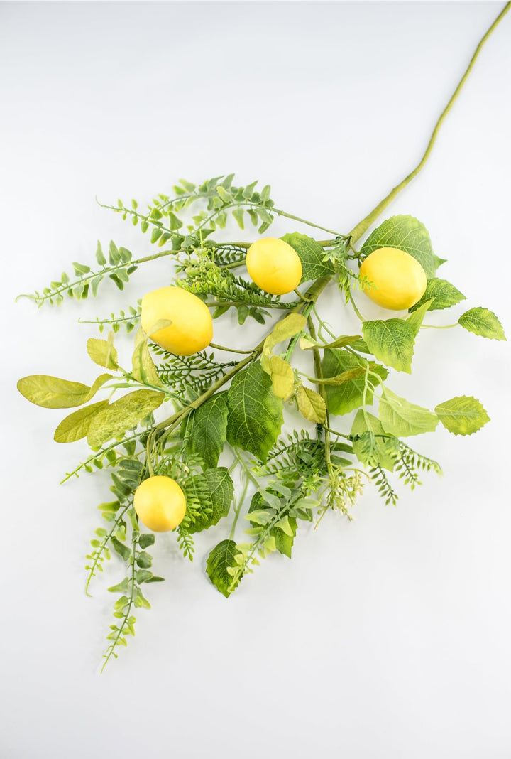 Artificial Lemon spray with mixed greenery 62218 - Greenery MarketArtificial Flora62218