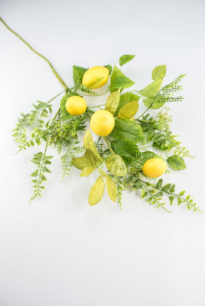 Artificial Lemon spray with mixed greenery 62218 - Greenery MarketArtificial Flora62218