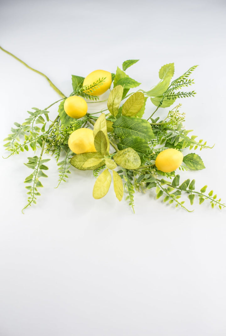 Artificial Lemon spray with mixed greenery 62218 - Greenery MarketArtificial Flora62218