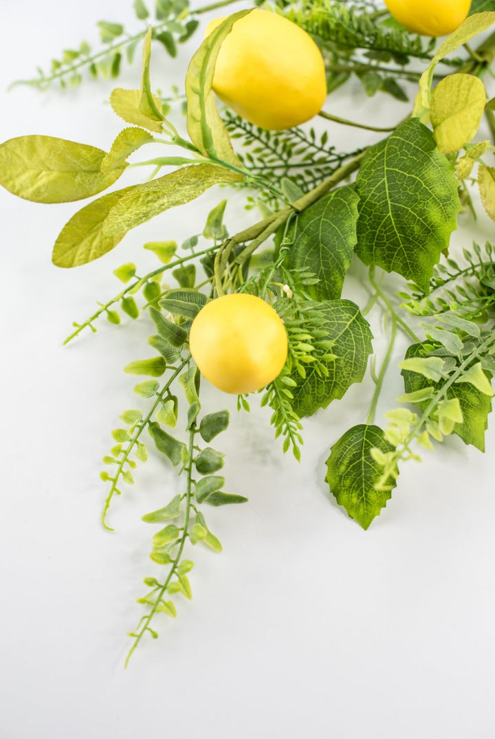 Artificial Lemon spray with mixed greenery 62218 - Greenery MarketArtificial Flora62218