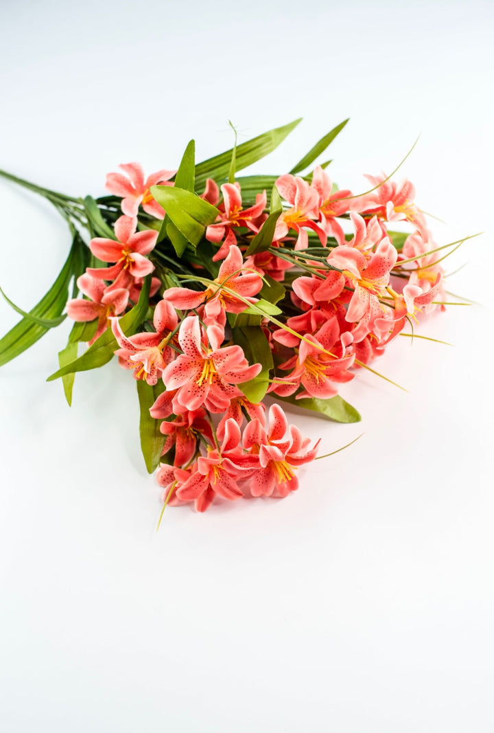 Artificial Lily Bush - Coral - Greenery MarketFBL386 - CO