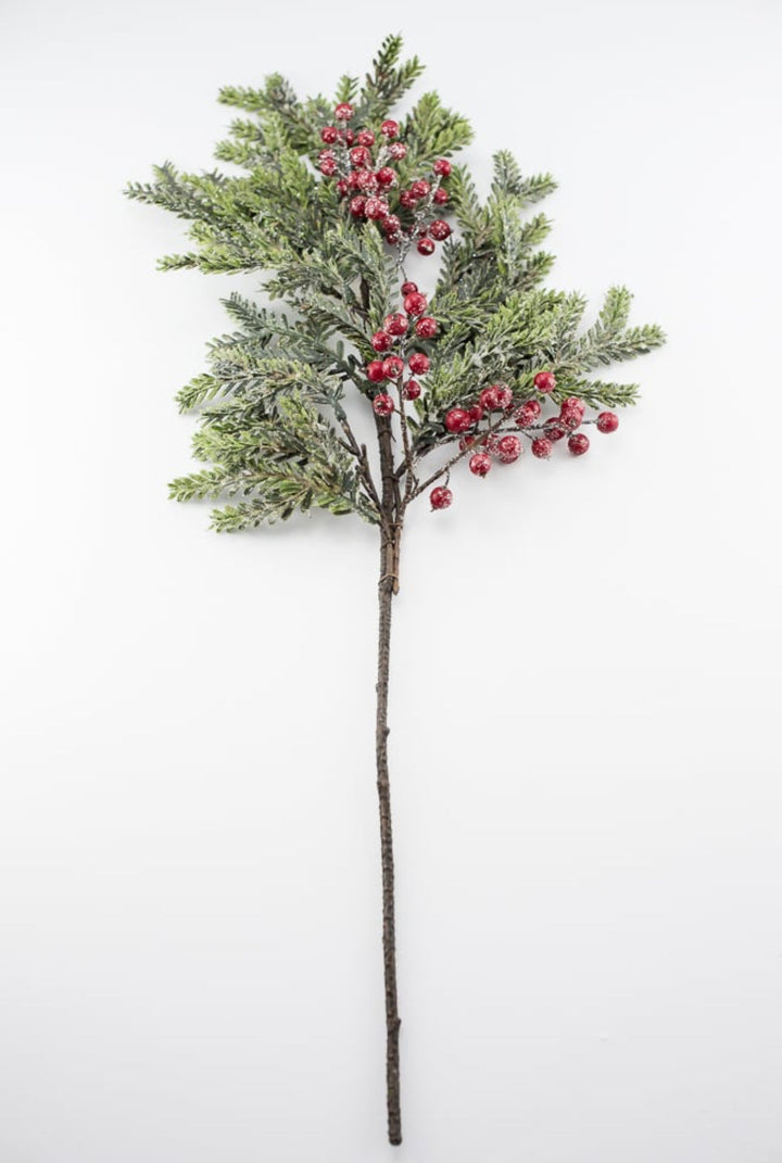 Artificial noble fir and berries greenery spray - Greenery MarketXP2237 - GR