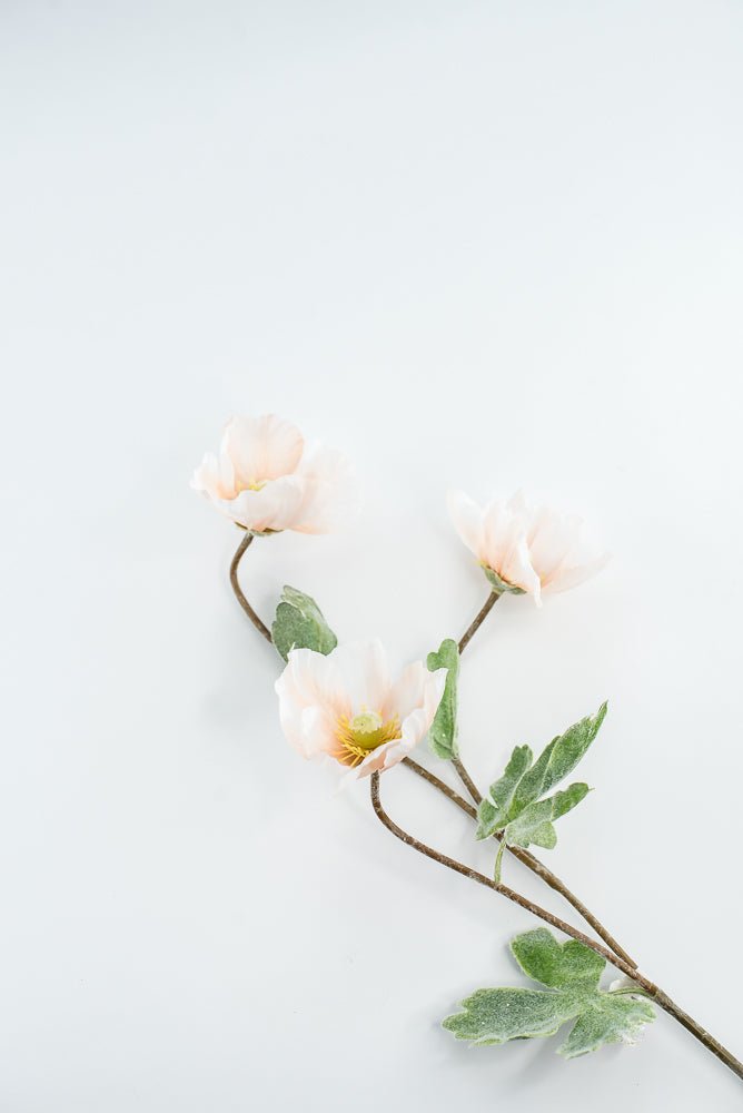 Artificial, peach, poppy spray - Greenery Marketartificial flowers2270027LC