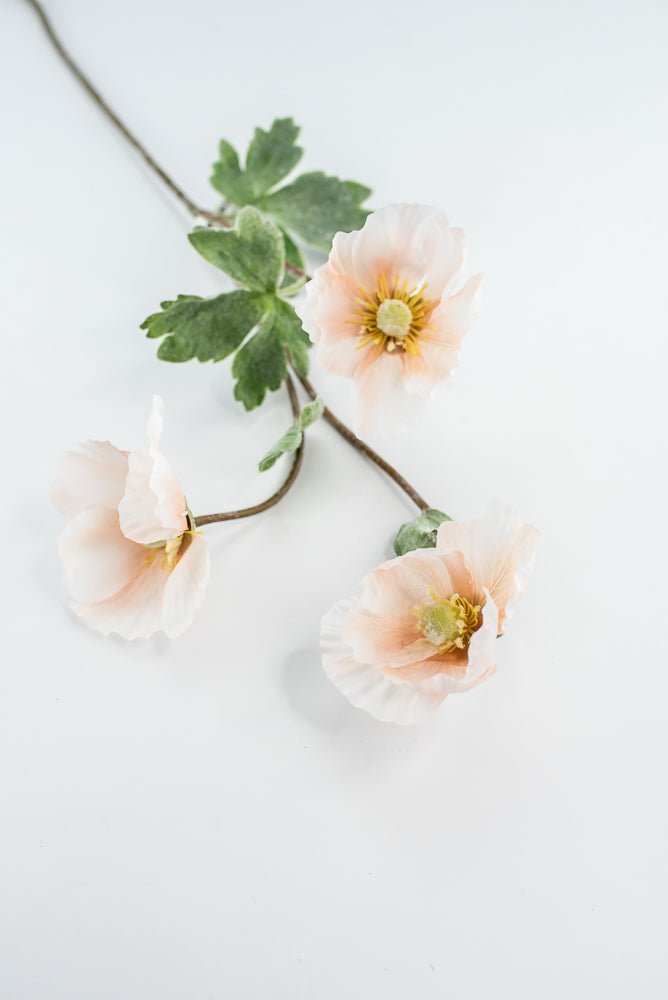 Artificial, peach, poppy spray - Greenery Marketartificial flowers2270027LC