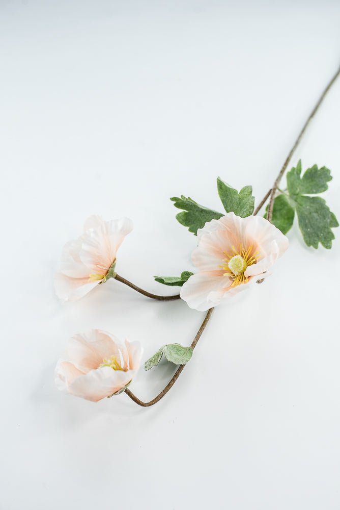 Artificial, peach, poppy spray - Greenery Marketartificial flowers2270027LC