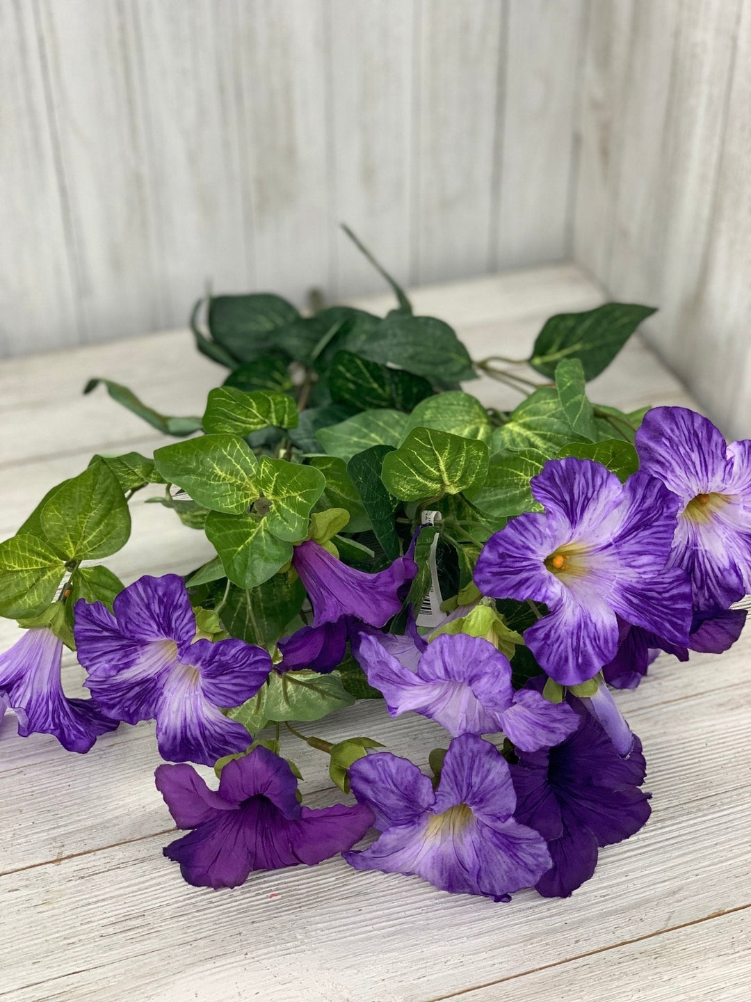 Artificial petunia flowers bush, purple - Greenery Marketartificial flowers25796