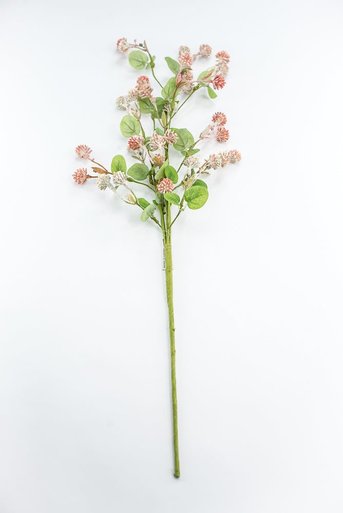 Artificial, Pink Peach Clover Spray - Greenery Market250341
