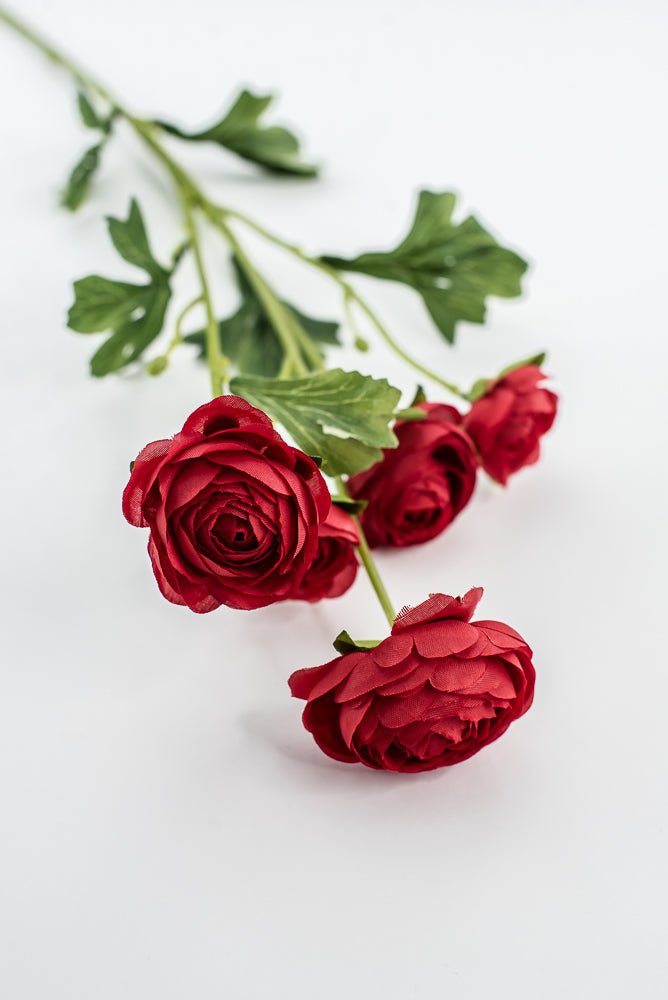 Artificial Ranunculus Spray - Red - Greenery Marketartificial flowers29467RD