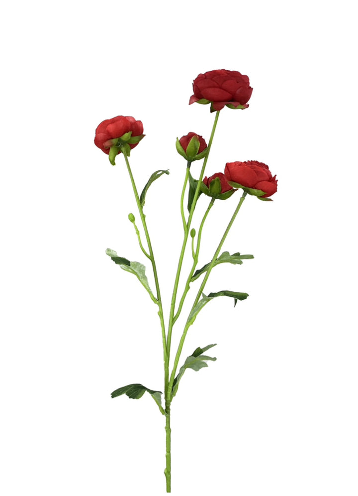Artificial Ranunculus Spray - Red - Greenery Marketartificial flowers29467RD