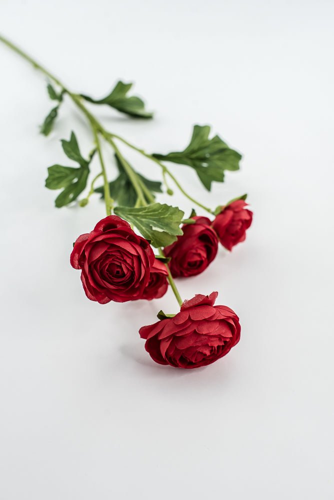 Artificial Ranunculus Spray - Red - Greenery Marketartificial flowers29467RD