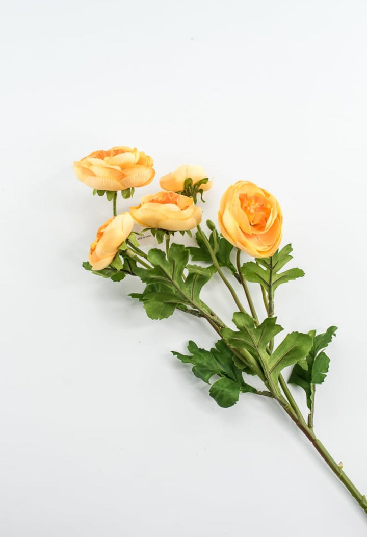 Artificial Ranunculus Spray - yellow - Greenery Marketartificial flowers5620 - Y