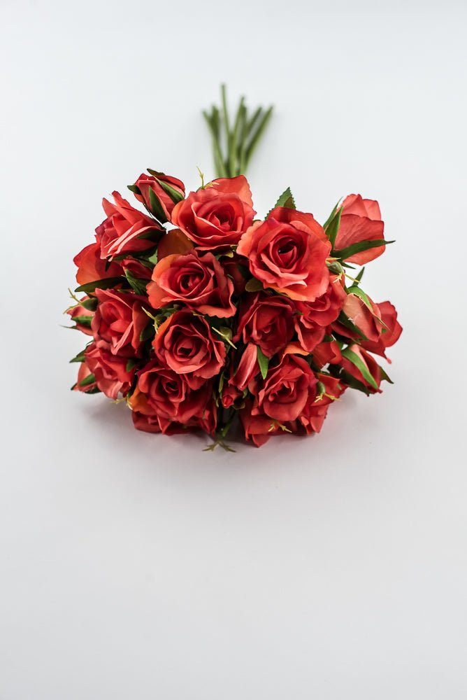 Artificial Rose Bundle - Orange - Greenery Market28368