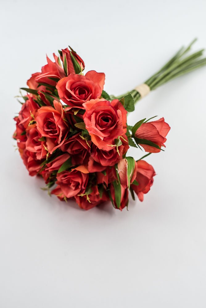 Artificial Rose Bundle - Orange - Greenery Market28368