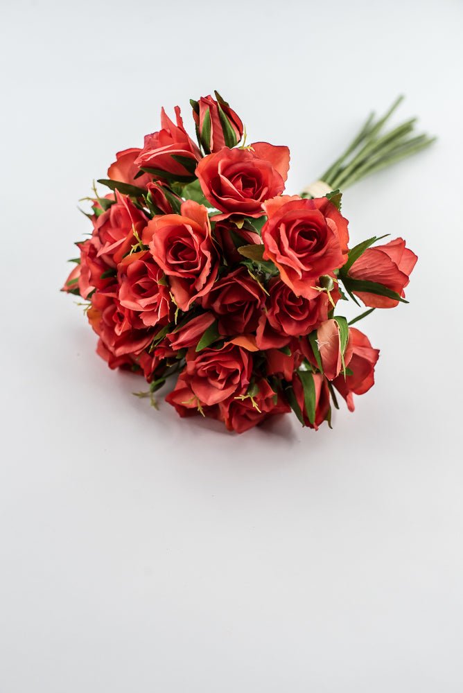 Artificial Rose Bundle - Orange - Greenery Market28368