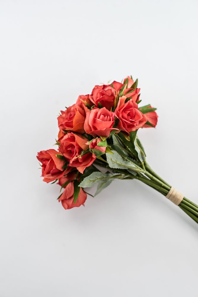 Artificial Rose Bundle - Orange - Greenery Market28368