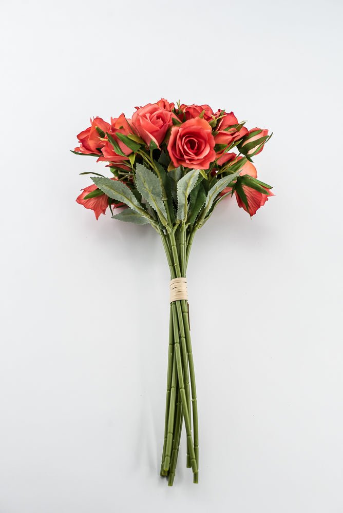 Artificial Rose Bundle - Orange - Greenery Market28368