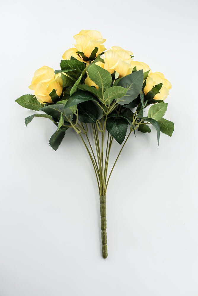 Artificial Rose Bush - Yellow - Greenery Market84886 - YEL