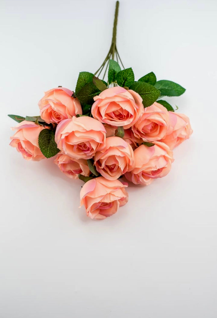 Artificial Roses - peach and pink - Greenery Marketartificial flowers25823