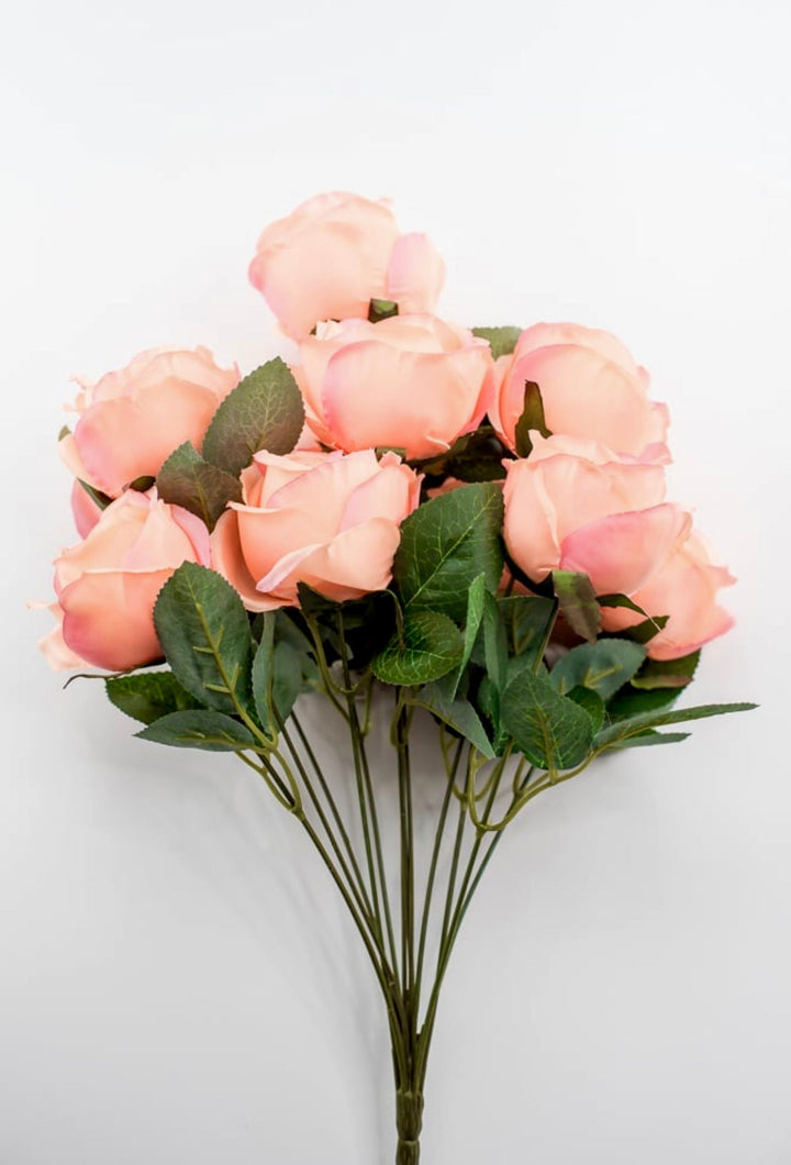 Artificial Roses - peach and pink - Greenery Marketartificial flowers25823