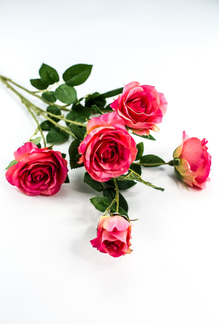 Artificial Roses spray - beauty pink - Greenery Marketartificial flowers27569