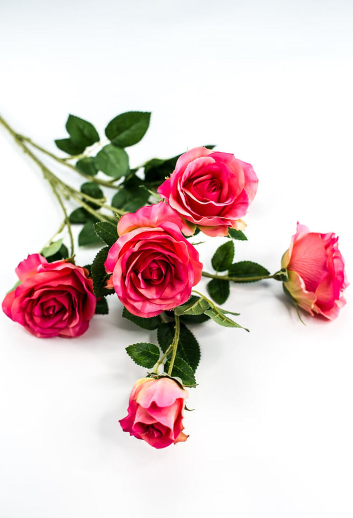 Artificial Roses spray - beauty pink - Greenery Marketartificial flowers27569