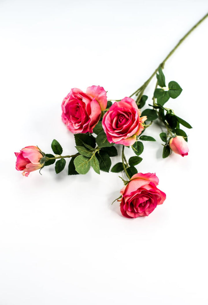 Artificial Roses spray - beauty pink - Greenery Marketartificial flowers27569