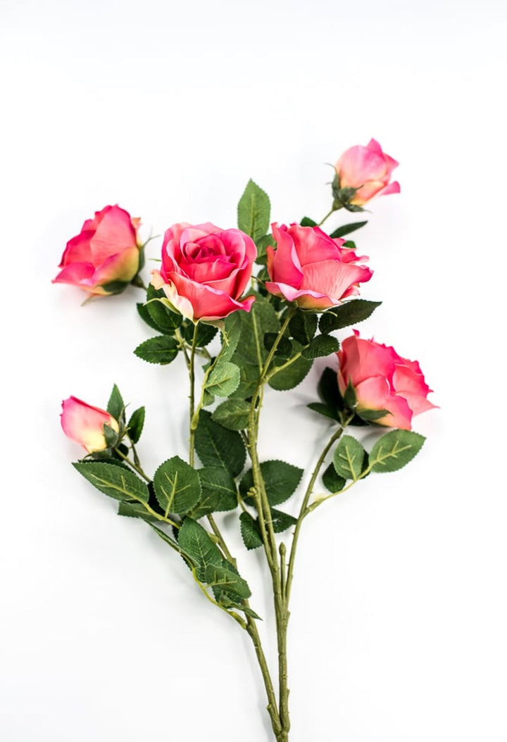 Artificial Roses spray - beauty pink - Greenery Marketartificial flowers27569