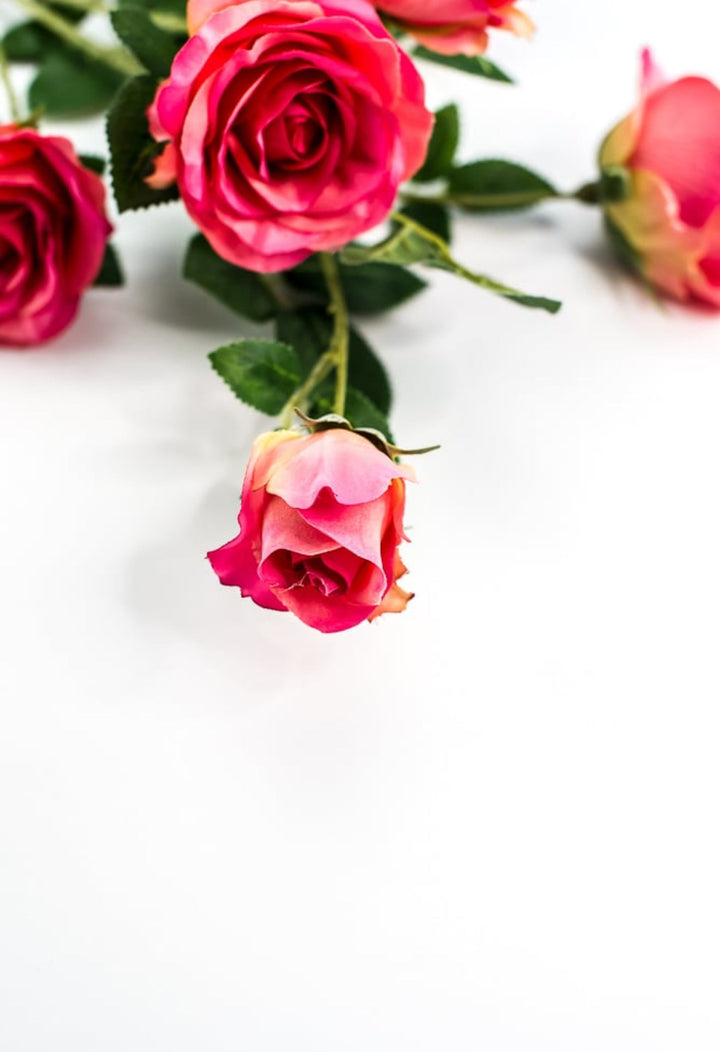 Artificial Roses spray - beauty pink - Greenery Marketartificial flowers27569