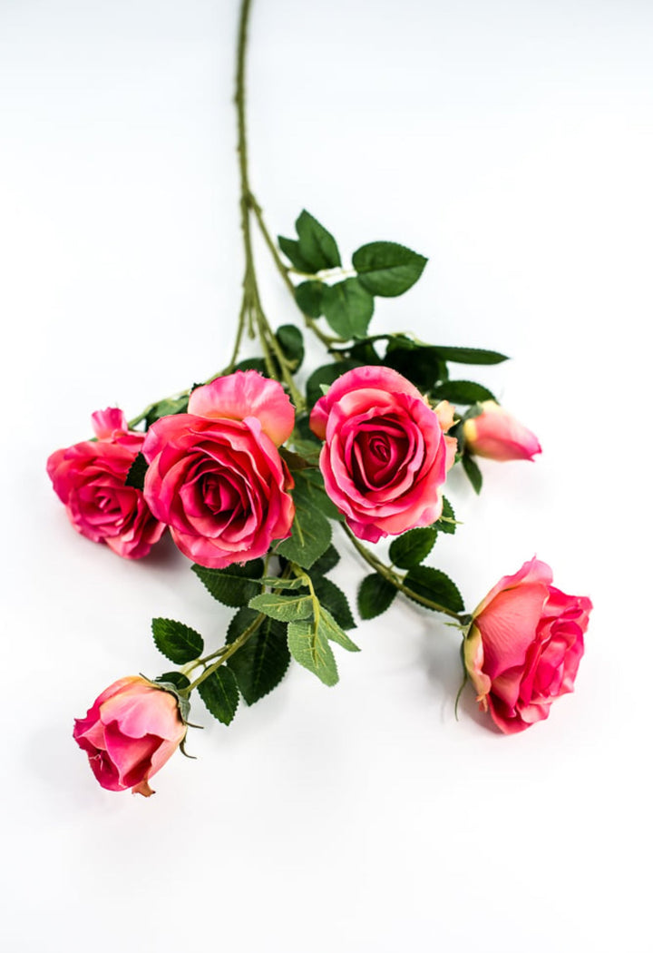 Artificial Roses spray - beauty pink - Greenery Marketartificial flowers27569
