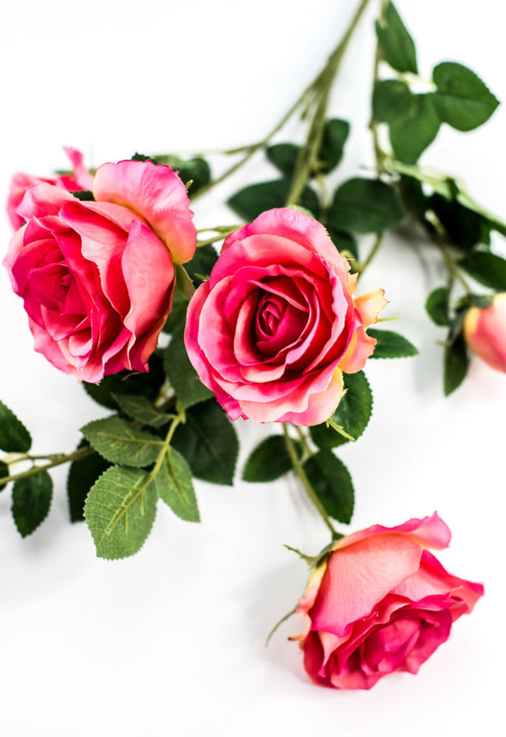 Artificial Roses spray - beauty pink - Greenery Marketartificial flowers27569