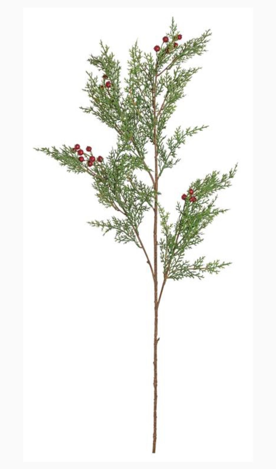 Artificial soft cedar and berries greenery spray - Greenery MarketX1888/L - GR