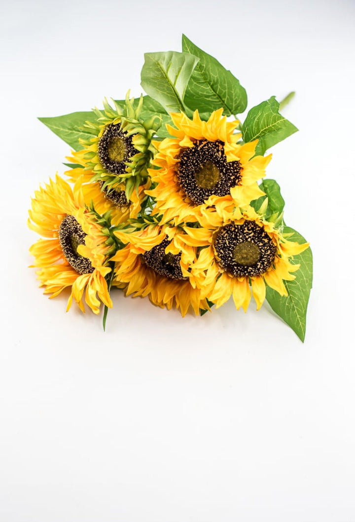 Artificial Sunflower flower bush - yellow - Greenery Marketartificial flowers12001