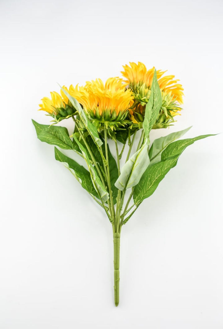 Artificial Sunflower flower bush - yellow - Greenery Marketartificial flowers12001